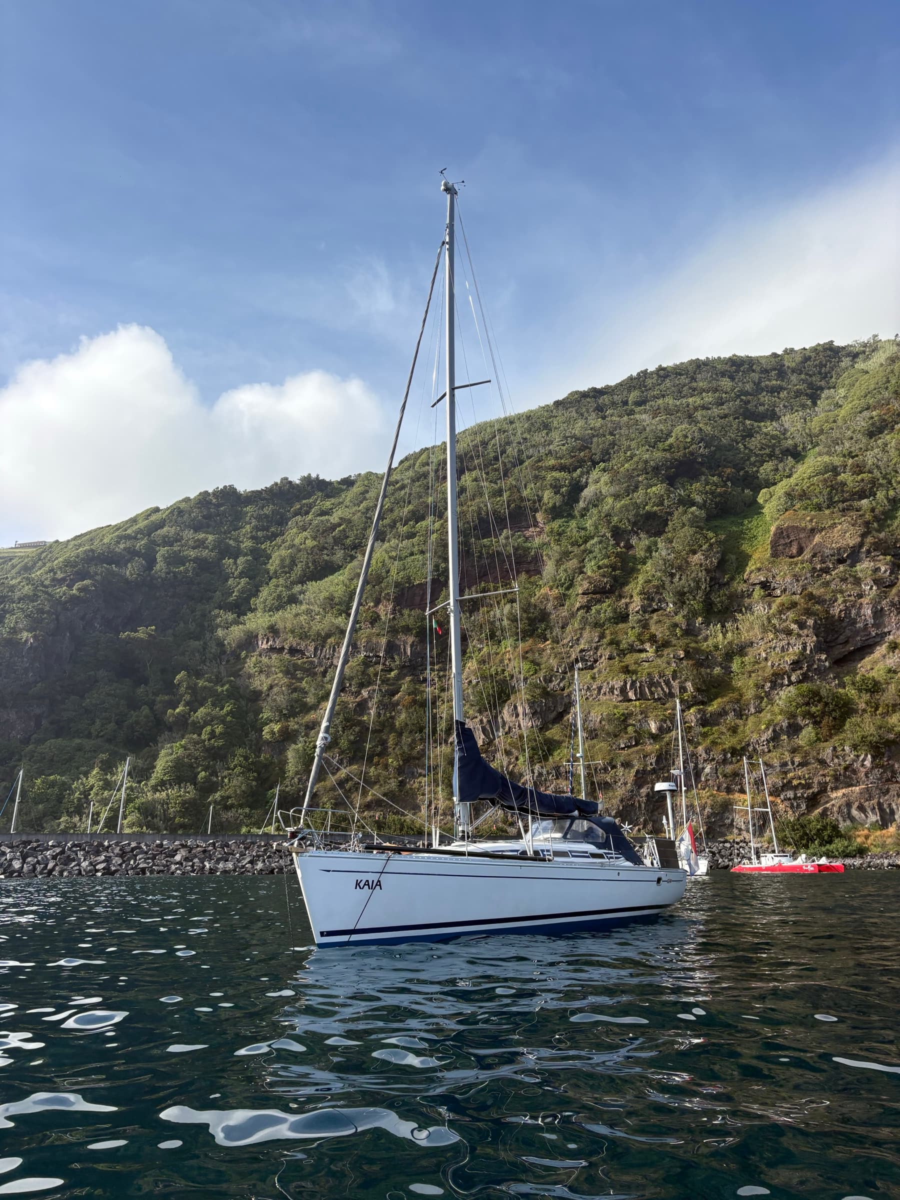 Elan 40 seen from the port side