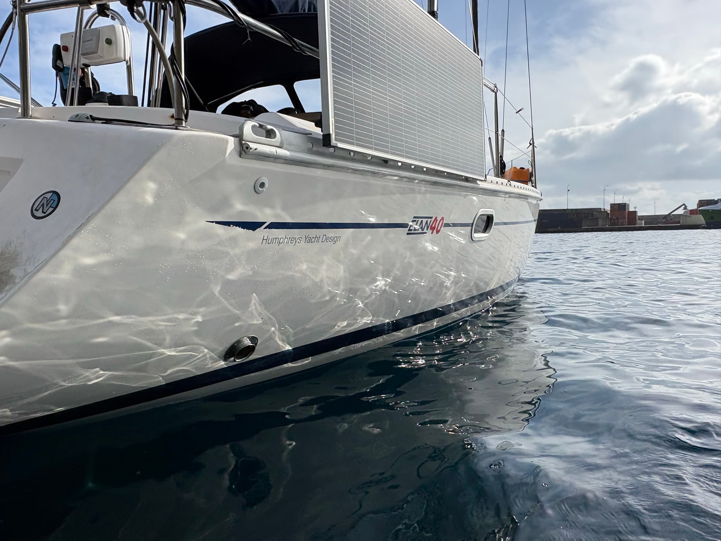 Elan 40 seen from the starboard side